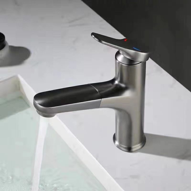 BowLift | Modern Vessel Faucet Brass Lever Handle Swivel Spout Bathroom Vessel Faucet