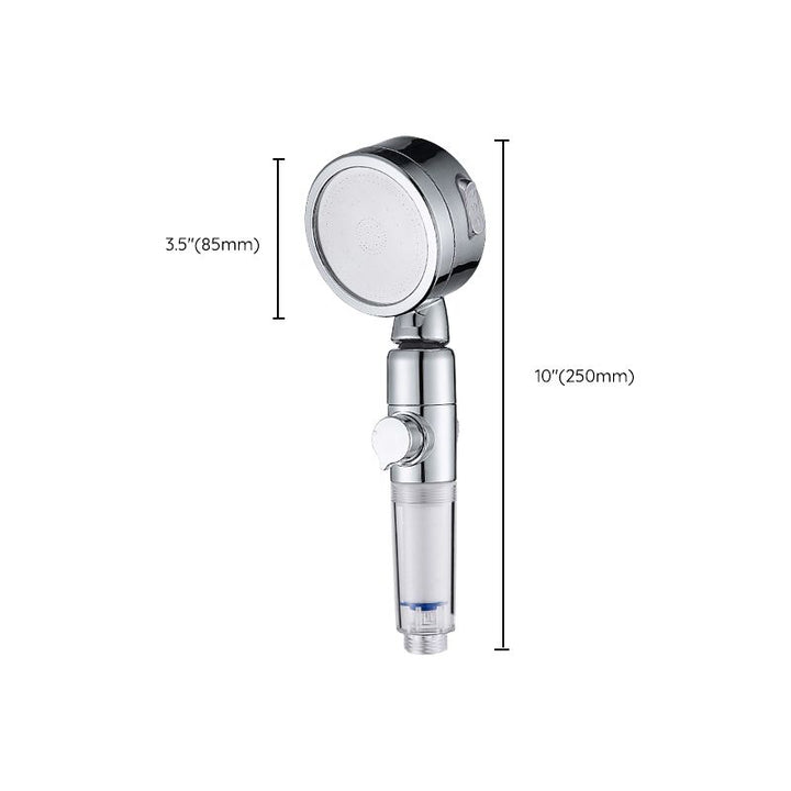 BowLift | Modern Handheld Showerhead Silver Round Standard Showerheads