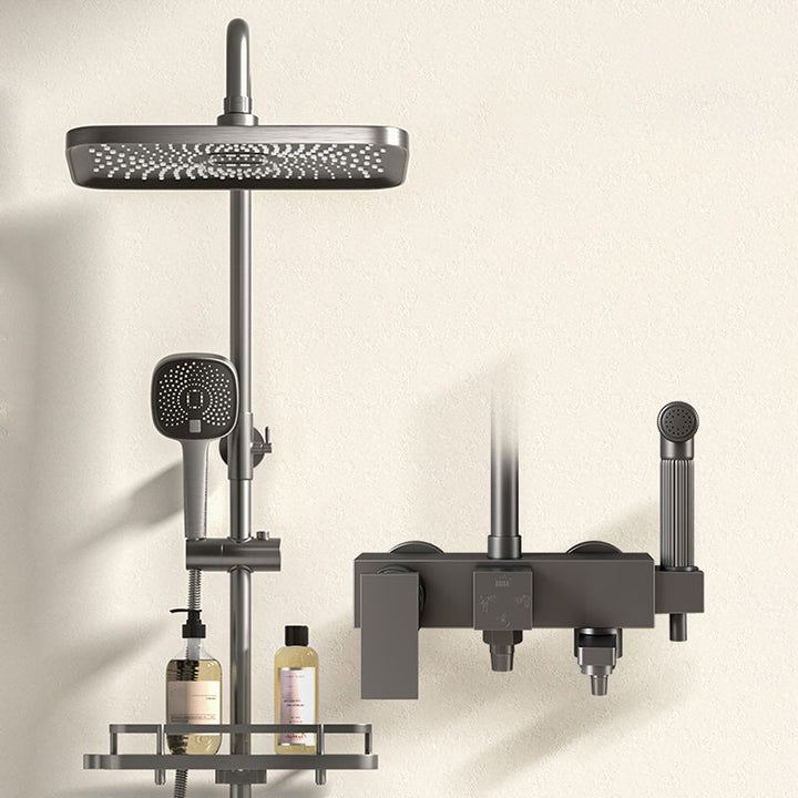BowLift | Modern Shower Accessories Push Button Showerhead Wall Mounted Shower Combination