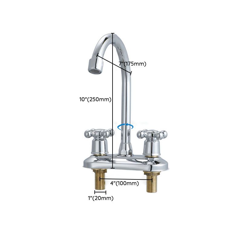 BowLift | Knob Handle Central Mixer Contemporary Design Basin Faucet 2-Hole Faucet for the Bathroom