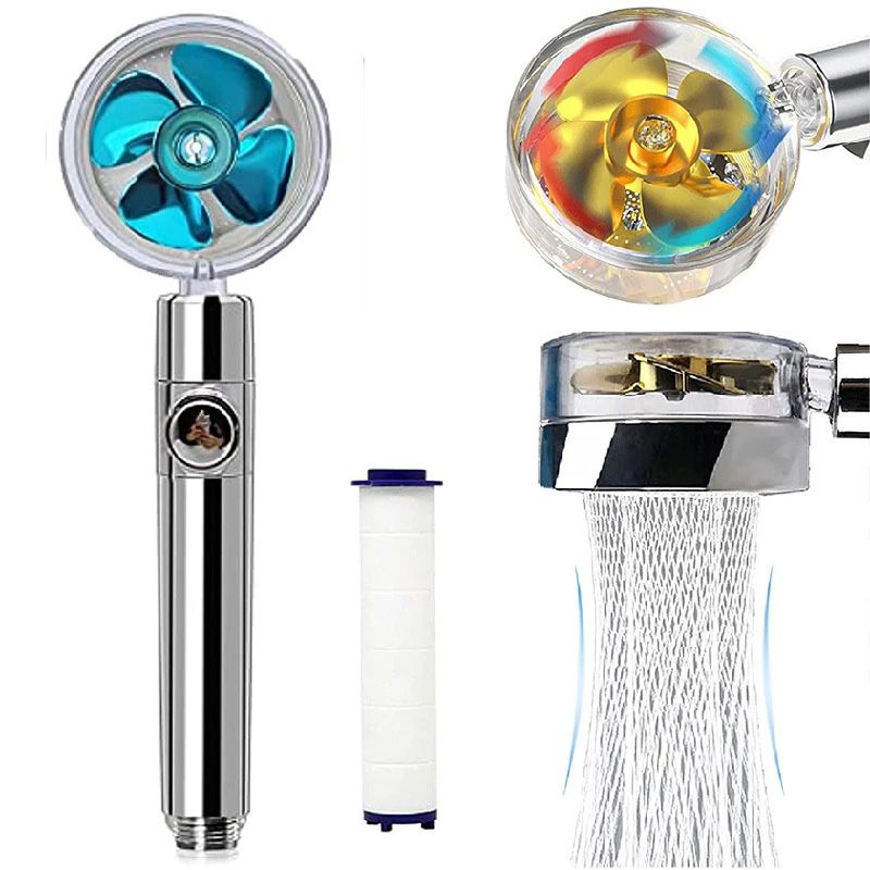 BowLift | Plastic Hand Shower Standard Round Spray Nozzle with Swivel Attachment