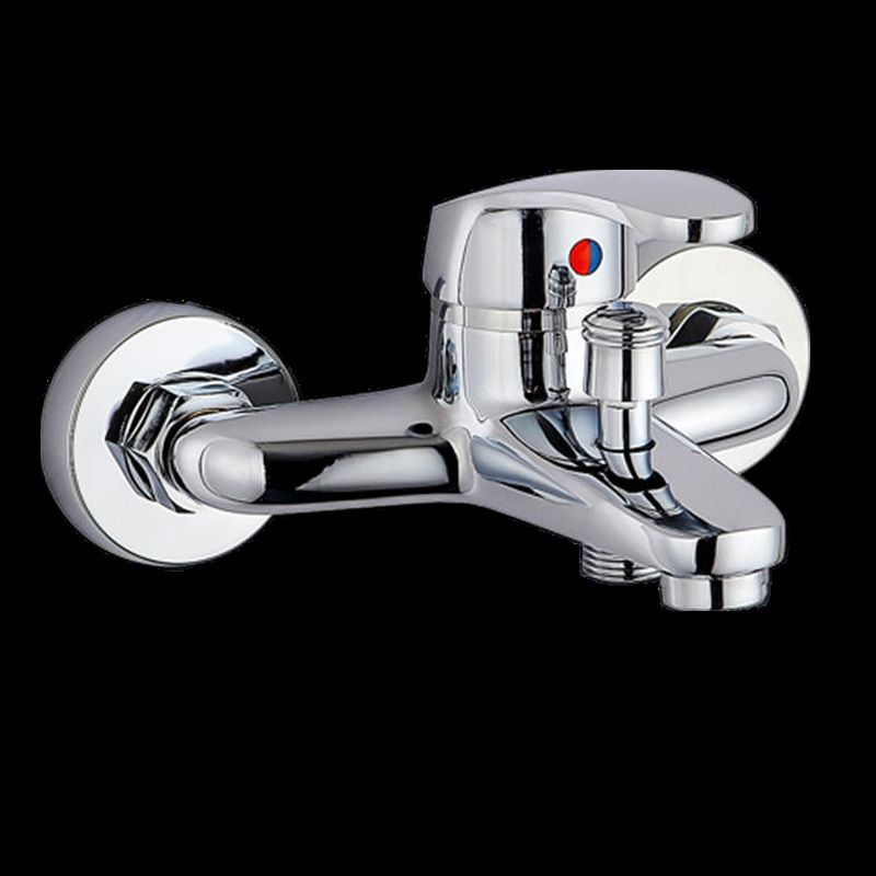 BowLift | Modern Silver Bathtub Spout Single-Hole and Two-Hole Installation Faucet