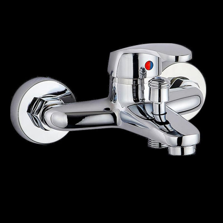 BowLift | Modern Silver Bathtub Spout Single-Hole and Two-Hole Installation Faucet