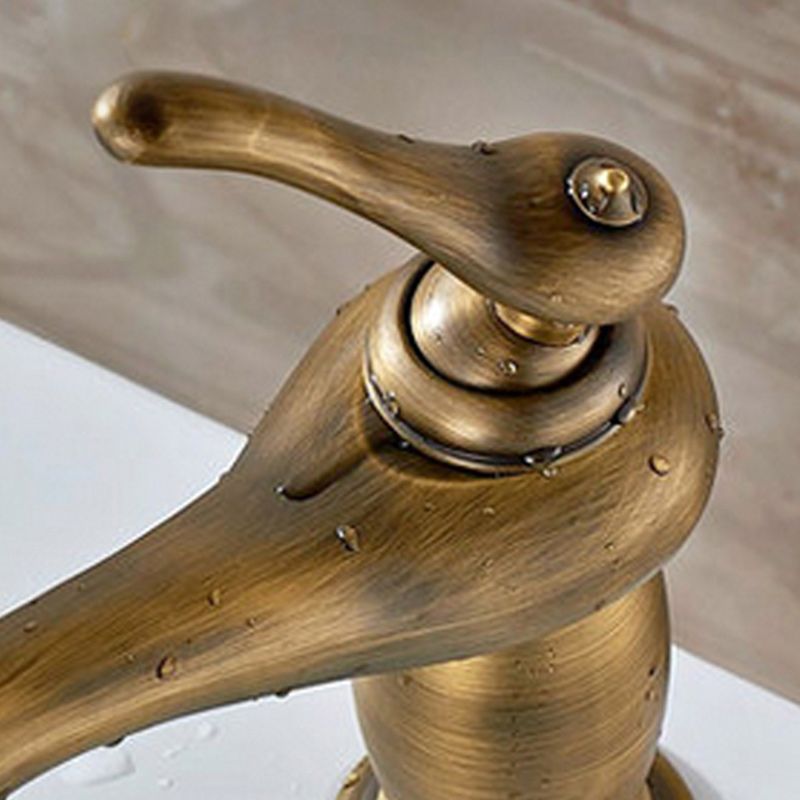 BowLift | Vintage Classic Vessel Faucet Lever Handle Low Arc Vessel Sink Bathroom Faucet