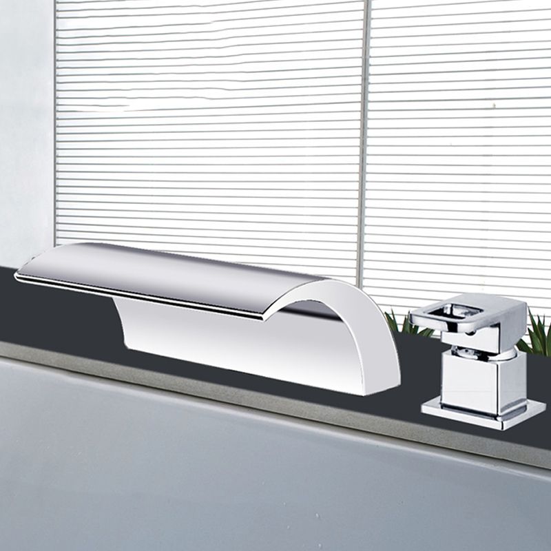 BowLift | Modern Brass Roman Bathtub Faucet Waterfall Spout Bathtub Faucet