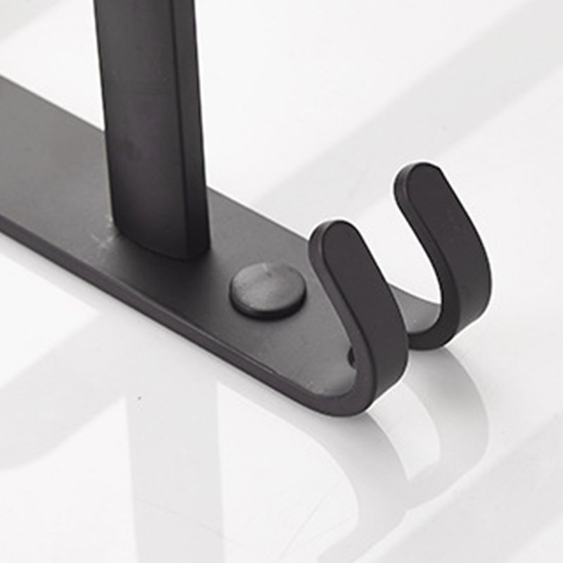 BowLift | Modern black aluminum bathroom accessory set towel bar bathroom fittings
