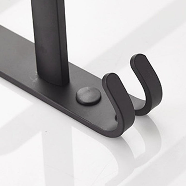 BowLift | Modern black aluminum bathroom accessory set towel bar bathroom fittings