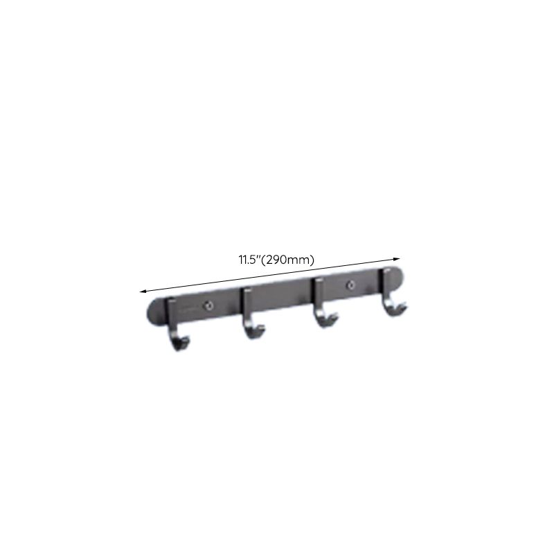 BowLift | Contemporary bathroom accessory set made of aluminum with towel holder/bath shelf