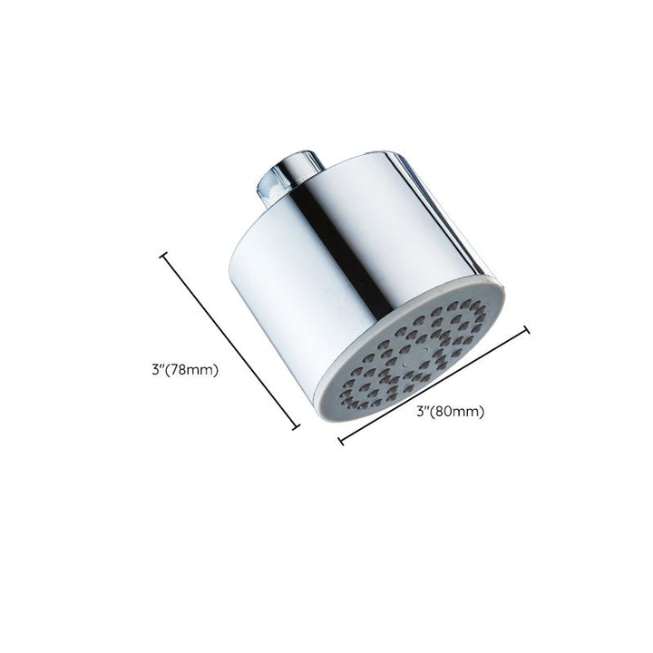 BowLift | Round shower head made of stainless steel in silver wall-mounted shower head