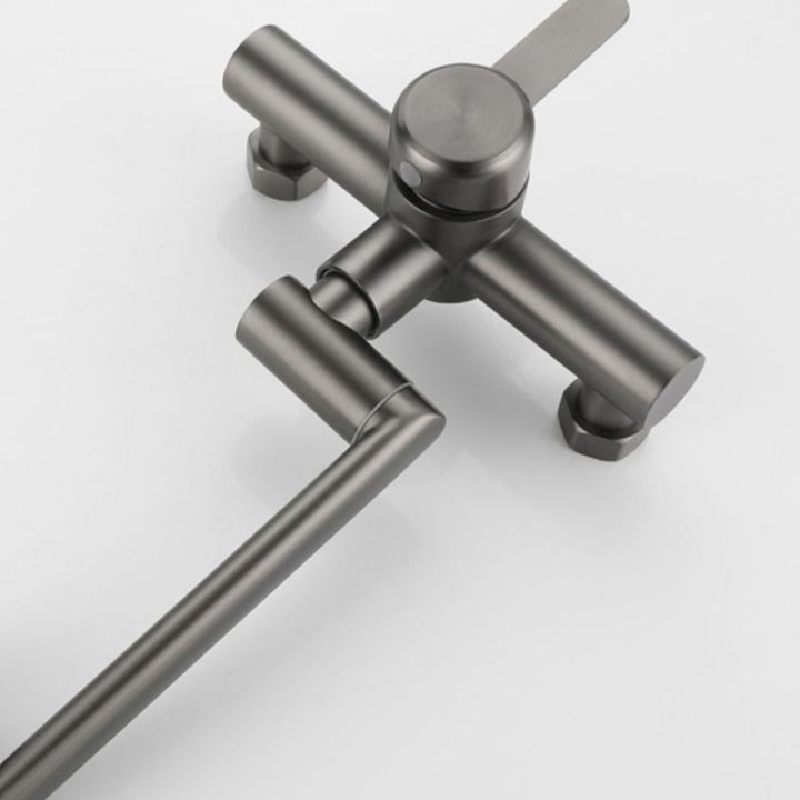 BowLift | Modern Wall-Mount Kitchen Faucet Single Handle Faucet in Chrome