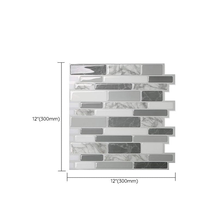 BowLift | Square Peel & Stick Tile Stone Composite Subway Tile for Backsplash Wall