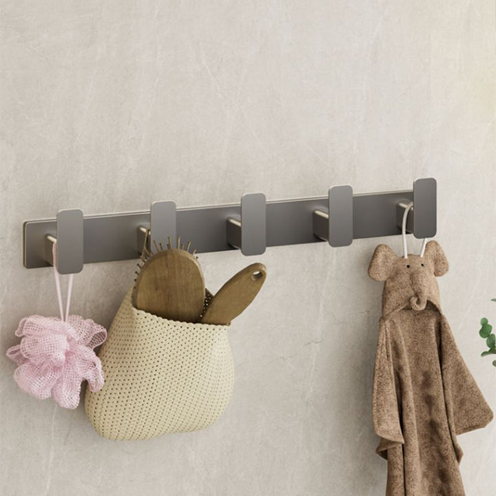 BowLift | Modern Gray Bathroom Accessories Set Bathroom Shelf Towel Bar Bathroom Accessories Set