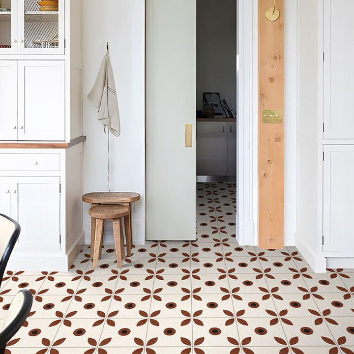BowLift | Indoor Vinyl Flooring Floral Pattern Peel and Stick Waterproof Square Vinyl Floor