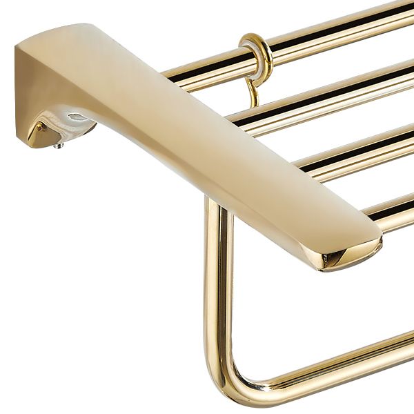 BowLift | Traditional Bathroom Fixtures Gold Bathroom Shelf Bathroom Accessory Set