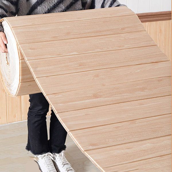 BowLift | Modern Tin Back Wall Panel 3D Print Wood Grain Design