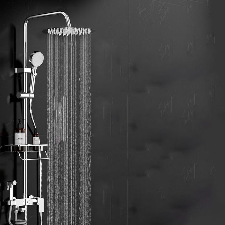 BowLift | Wall-mounted rectangular shower system Stain-resistant copper Modern shower system
