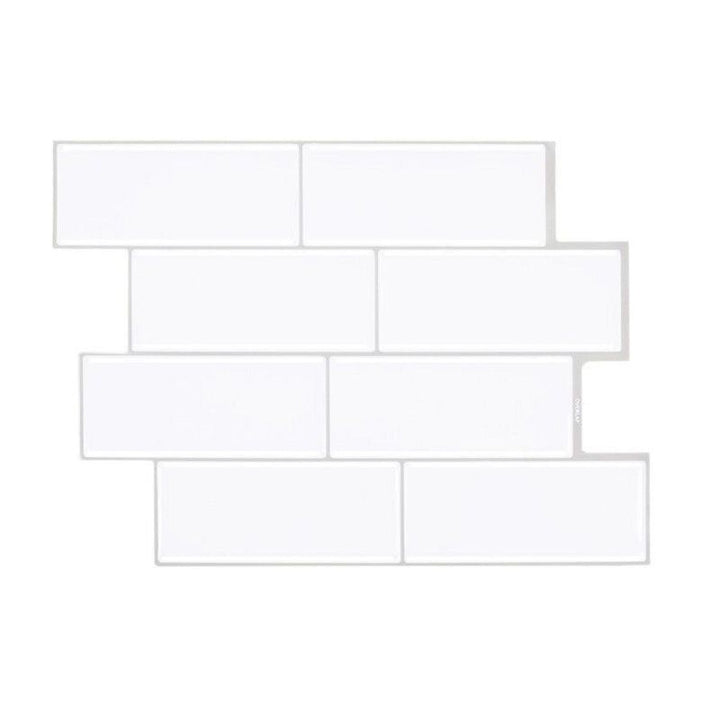 BowLift | Peel & Stick Subway Tile Stain Resistant PVC Rectangle Peel & Stick Tile for Shower 2 Pack