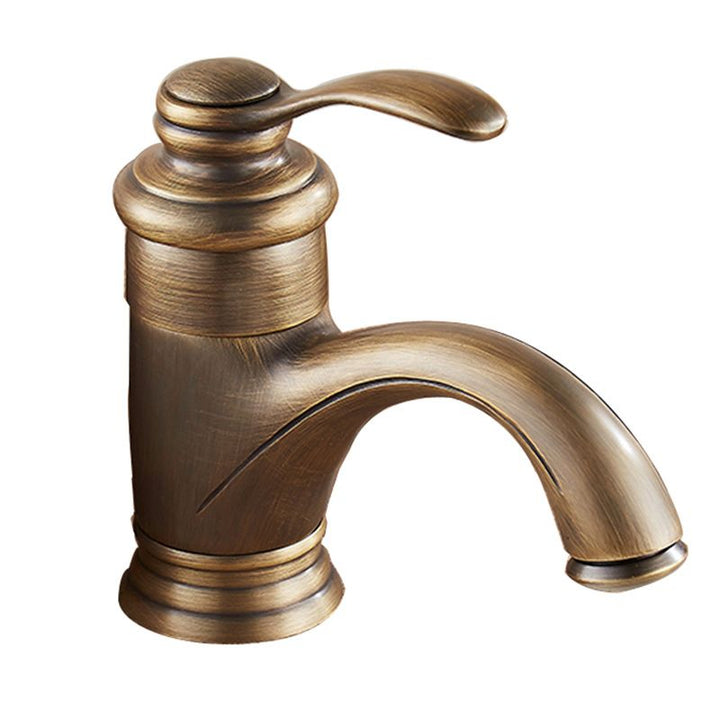 BowLift | Glam Style Bathroom Sink Faucet Single Handle Low Arc Sink Faucet