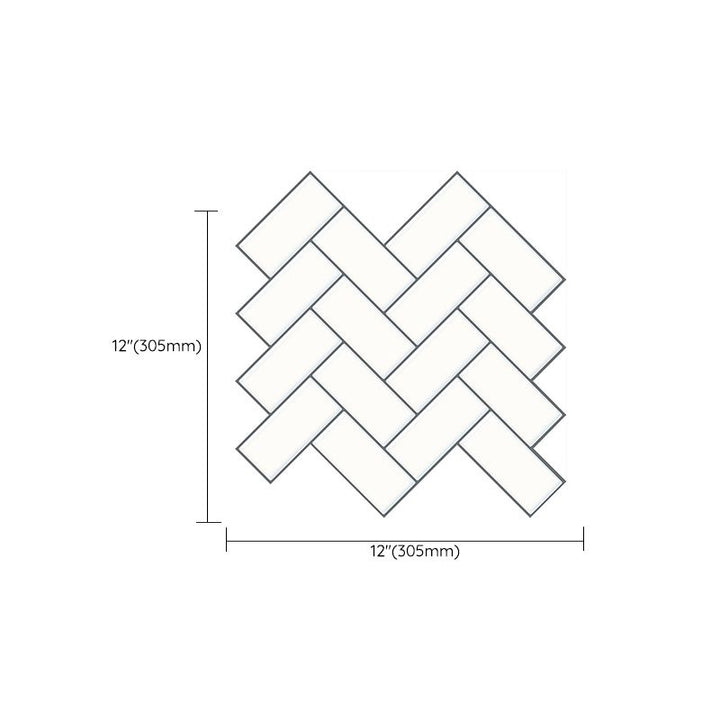 BowLift | Matte Square Peel & Stick Tile Stone Composite Subway Tile for Kitchen Backsplash