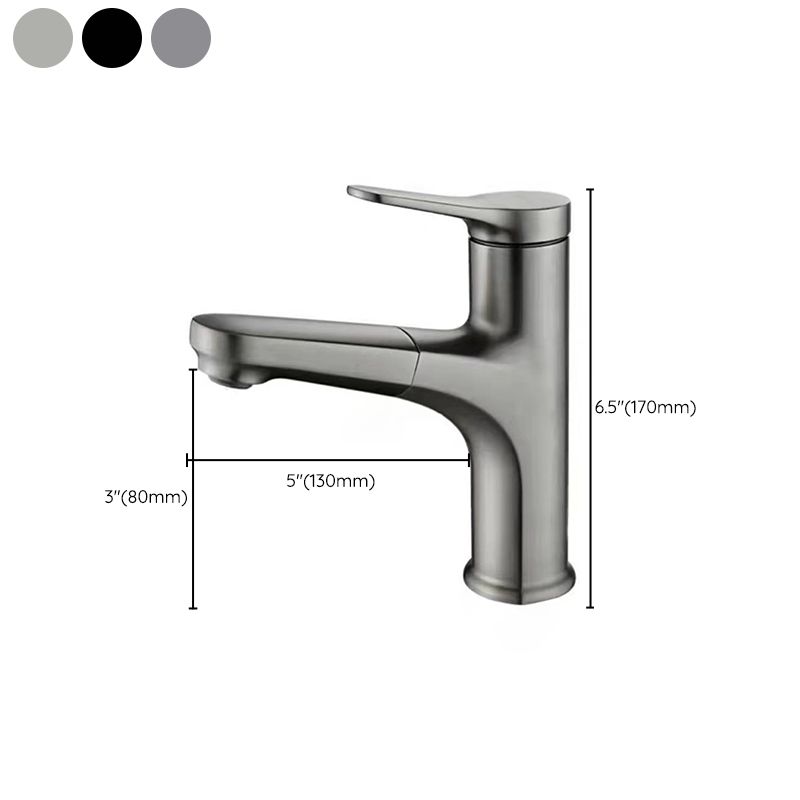 BowLift | Modern Vessel Faucet Copper Single Handle Pull Down Vessel Faucet