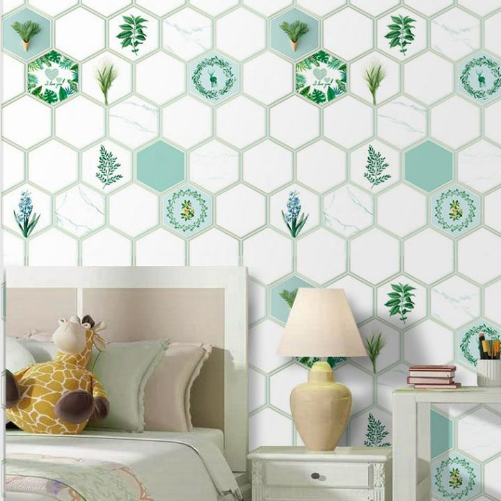BowLift | Modern Peel & Stick Field Tile Plastic Wallpaper for Backsplash Wall