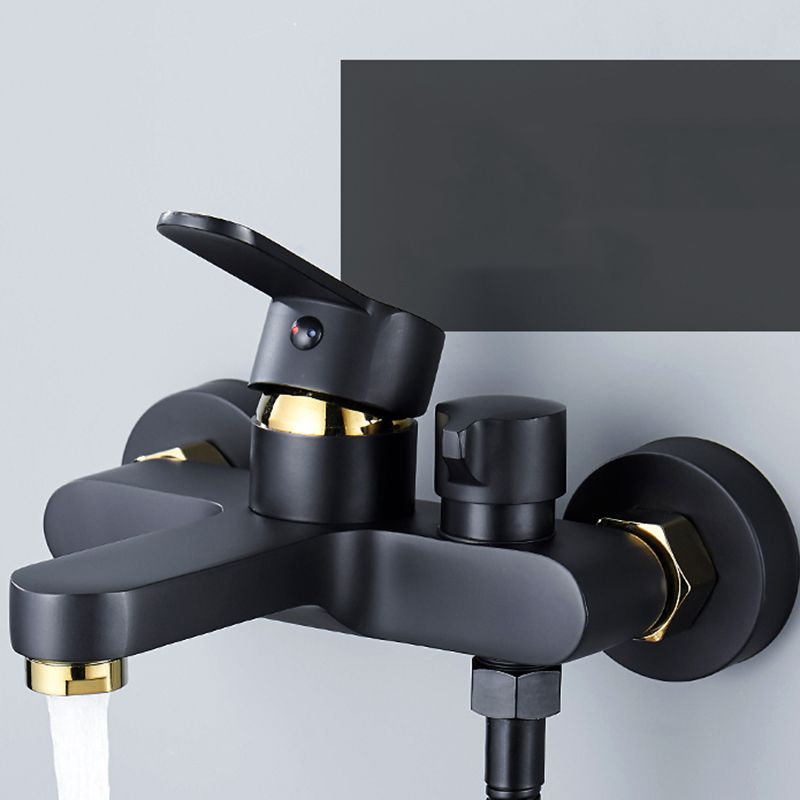 BowLift | Modern Bathtub Faucet Lever Handle Wall Mounted Fixed Bathtub Faucet
