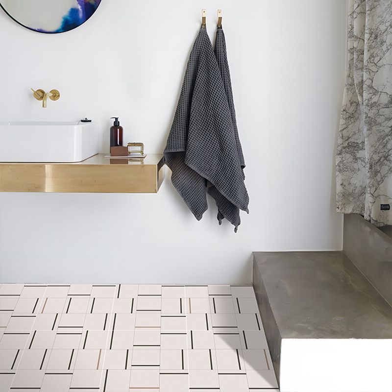 BowLift | Square Indoor Vinyl Floor Peel and Stick Line Print Vinyl Floor