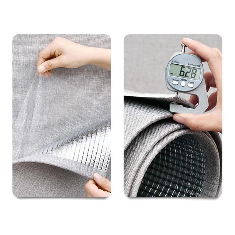 BowLift | Contemporary Style Wall Panel Linen Living Space Peel and Stick Wall Covering