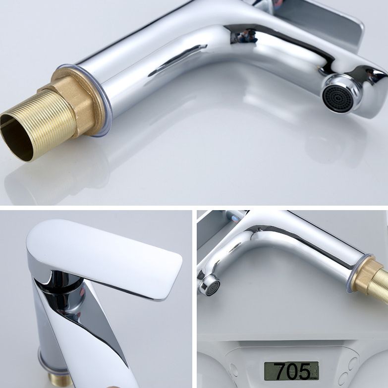 BowLift | Modern Sink Faucet Monochrome Brass Sink Faucet for the Bathroom