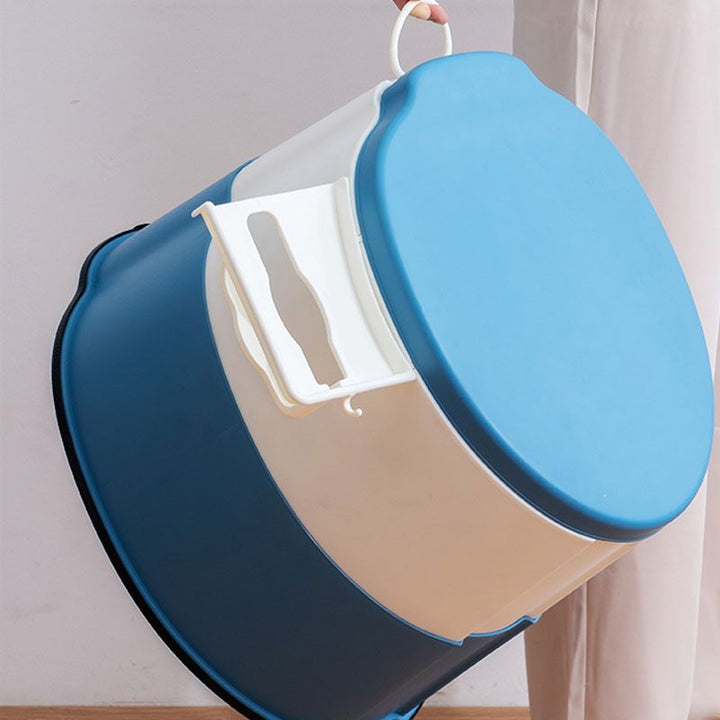 BowLift | Modern Flush Toilet Plastic Round Floor Mounted Toilet Bowl for Bathroom