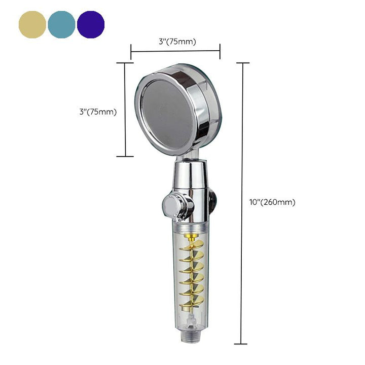 BowLift | Modern Round Handheld Showerhead Rain Spray Head made of Plastic