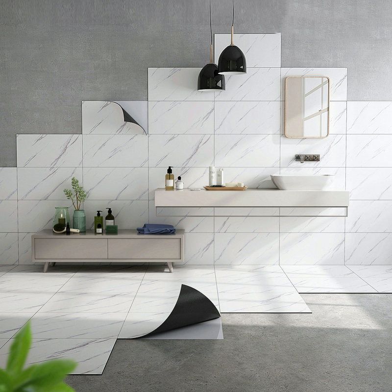 BowLift | Single Tile Wallpaper Modern PVC Peel and Stick Tile with Rectangular Shape