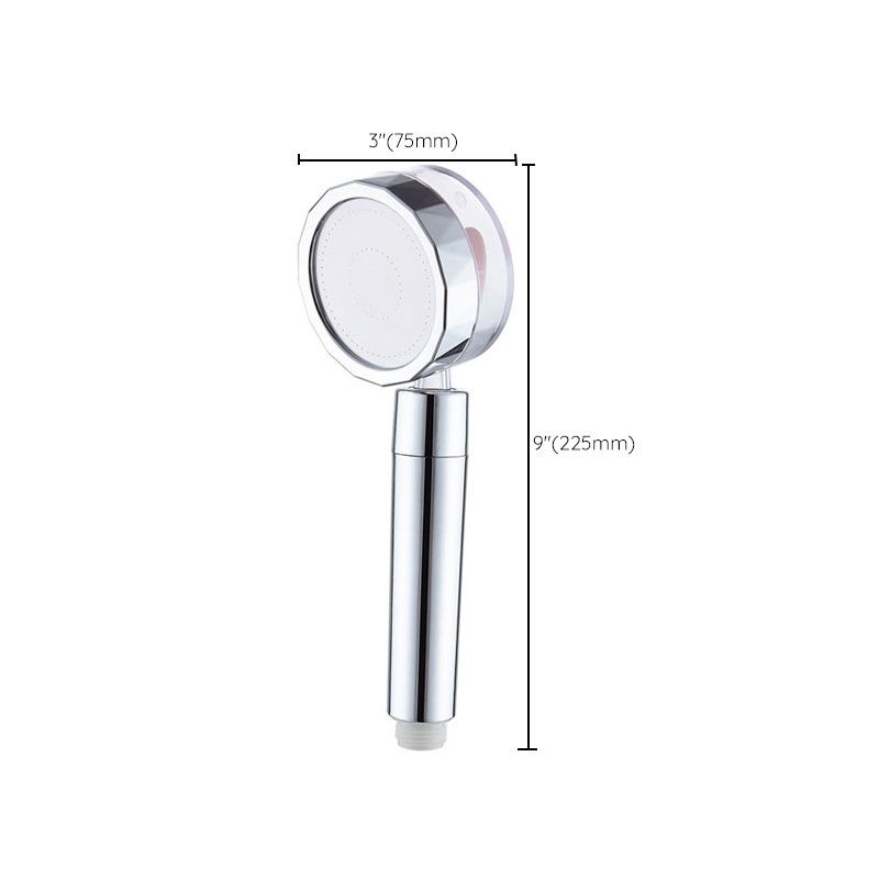 BowLift | Contemporary Shower Head Combination Hand Shower Plastic Wall Mount Silver Shower Head