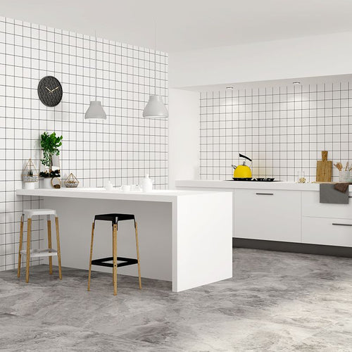 BowLift | Modern Peel-and-Stick Tiles Vinyl Field Tile Square 5-Pack Peel & Stick Field Tile