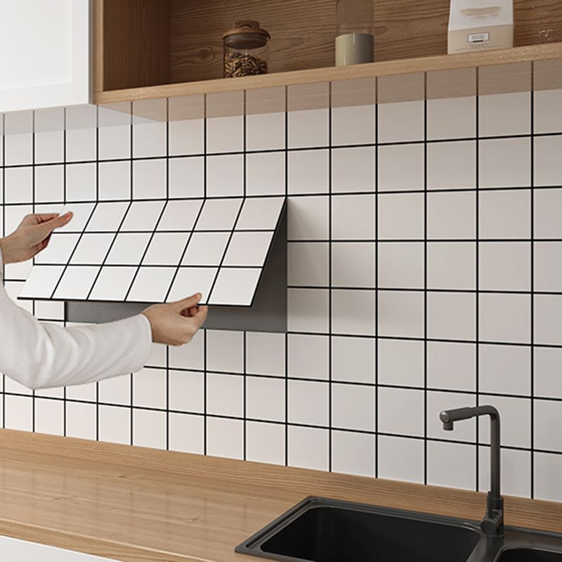 BowLift | Modern Peel and Stick Tile PVC Rectangular 10 Pack Peel & Stick Field Tile for the Kitchen