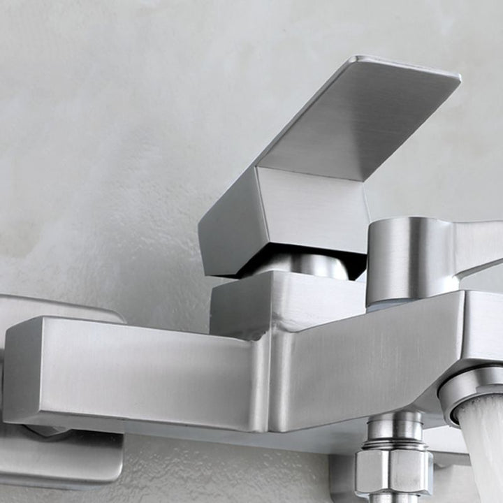 BowLift | Modern Bathtub Faucet Mounting Kit 304 Stainless Steel Wall Mount Bathroom Faucet