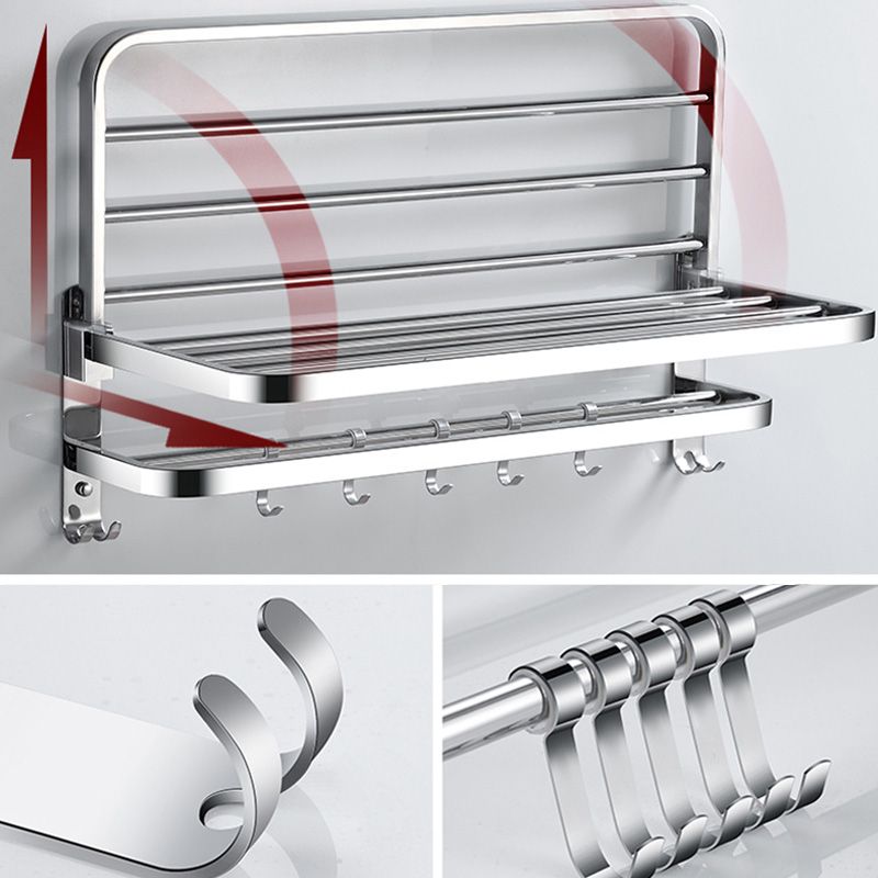 BowLift | Modern Bathroom Accessories Hardware Set Silver Bathroom Hardware