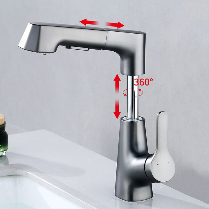 BowLift | Modern Faucet Solid Copper Centerset Bathroom Faucet