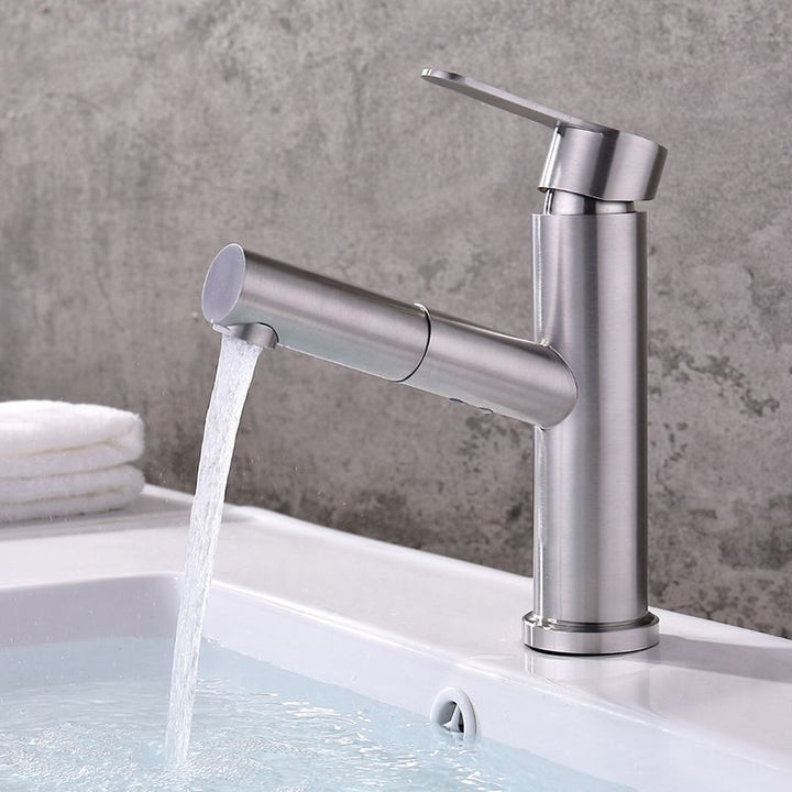 BowLift | Pull-out Faucet Contemporary Single Lever Faucet with Swivel Spout