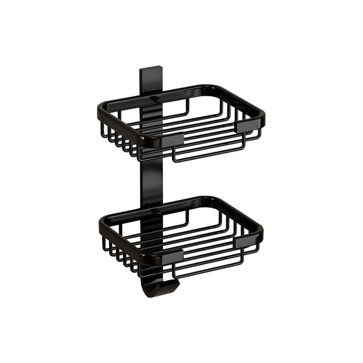 BowLift | Modern Bathroom Accessory Set Shelf Black/Silver/Grey Bathroom Accessories Set