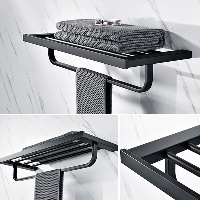 BowLift | 5-piece Modernism Bathroom Accessory Set in Matte Black Stainless Steel