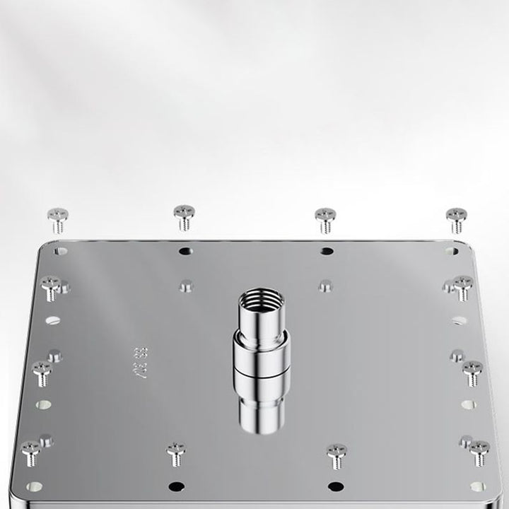 BowLift | Modern Showerhead Combination Double Showerhead Polished Stainless Steel Wall Mounted Showerhead