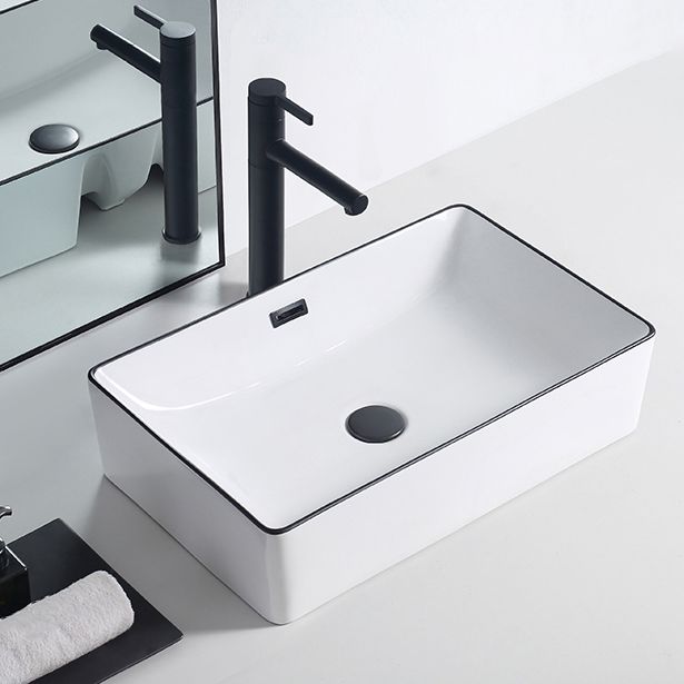 BowLift | Modern porcelain floor washbasin Rectangular washbasin for the bathroom