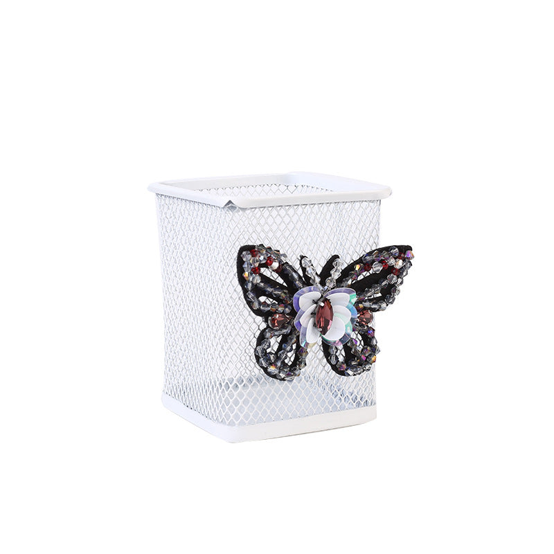 Decorative Mesh Pen Holder Bowlift