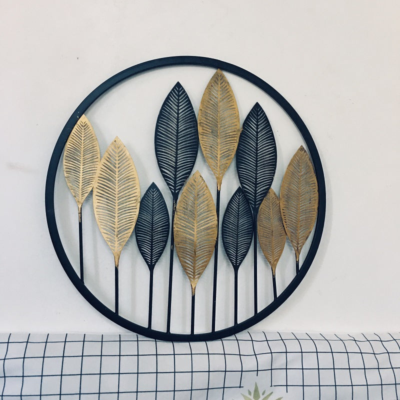 Decorative Gold Leaf Wall Art Sculpture Bowlift