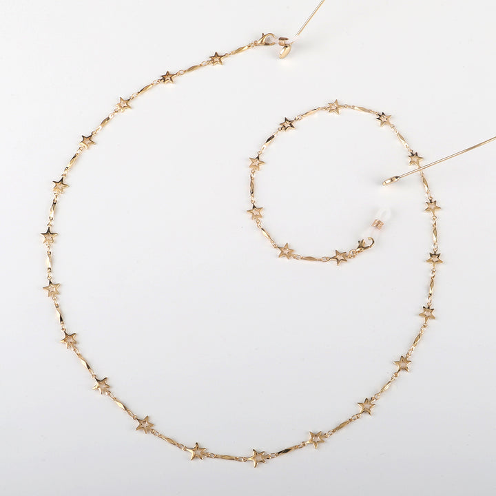 Star-Decorated Eyewear Chain Bowlift