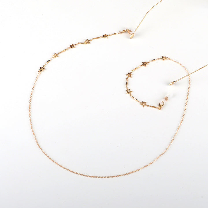 Star-Decorated Eyewear Chain Bowlift