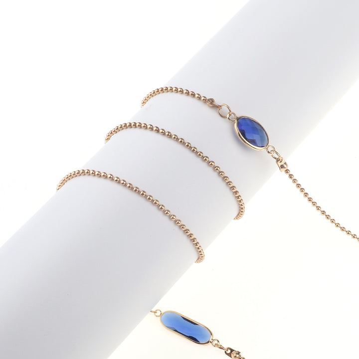 Elegant Blue Stone Necklace Bowlift