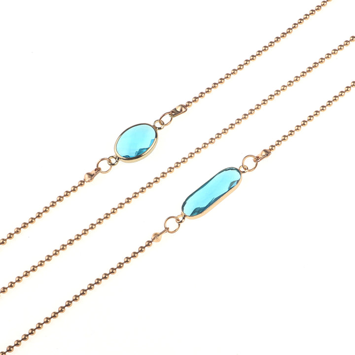 Elegant Blue Stone Necklace Bowlift