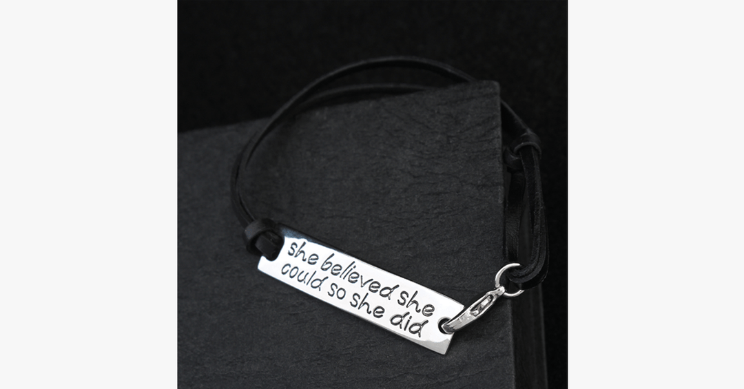 BowLift | She believed she could, so she did Bracelet